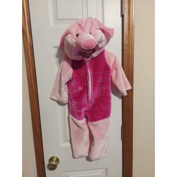 Disney Winnie The Pooh Piglet Halloween Costume Soft Size 12-18 Months Toddler - Picture 1 of 12